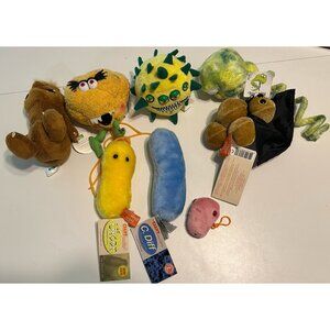 8- Giant Microbes Plush Nurse Doctor Stuffed Vintage Germs Educational Toy
